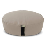 Bean's ZAFU - Meditation Floor Cushion - Round Earth Cotton Zen Yoga Pillow - Tibetan Style for Mindful Kneeling Prayer Seat - Made in USA - US Organic Buckwheat Hulls - Comfort Calm Contemplate