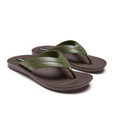 OKABASHI Men's Voyager Flip Flop | Scultped Footbed w/Nonslip Grip | Slip Resistent & Waterproof | Sustainably Made in the USA