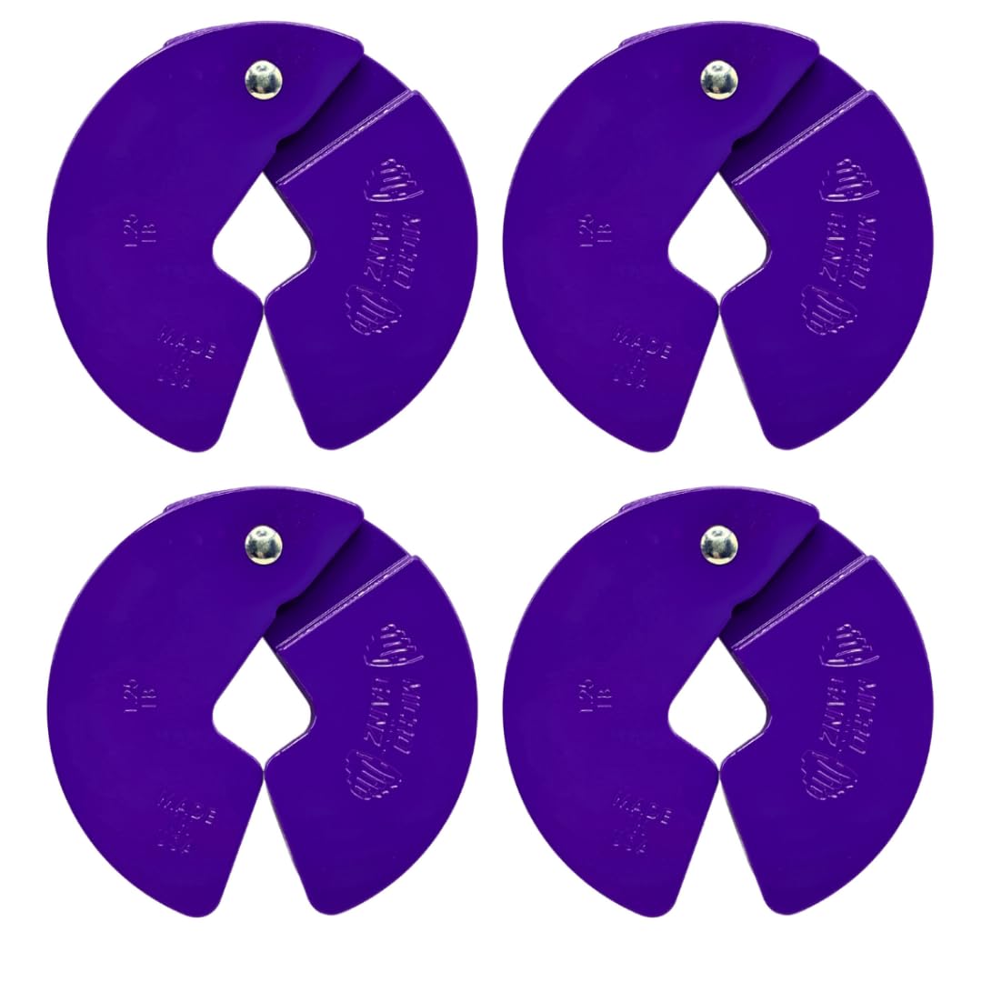 Micro Gainz Dumbbell Fractional 1.25lb Weight Plate, Ideal for Micro Loading, (Choose Color) 4 Piece Fractional Weight Plates, Designed for Dumbbell Training, Made In USA