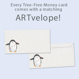 Tree-Free Greetings - Christmas Money Holder Card - Artful Designs - 1 Money Holder Greeting Card + Matching Envelope - Made in USA - 100% Recycled Paper - 3.7 x 7 - Believe in Magic (ZO70090)