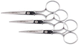 Klein Tools G405LR Scissors, Made in USA, Embroidery Scissor with Large Ring, Great for Sewing, Fabric, Electronics, More, 5-Inch