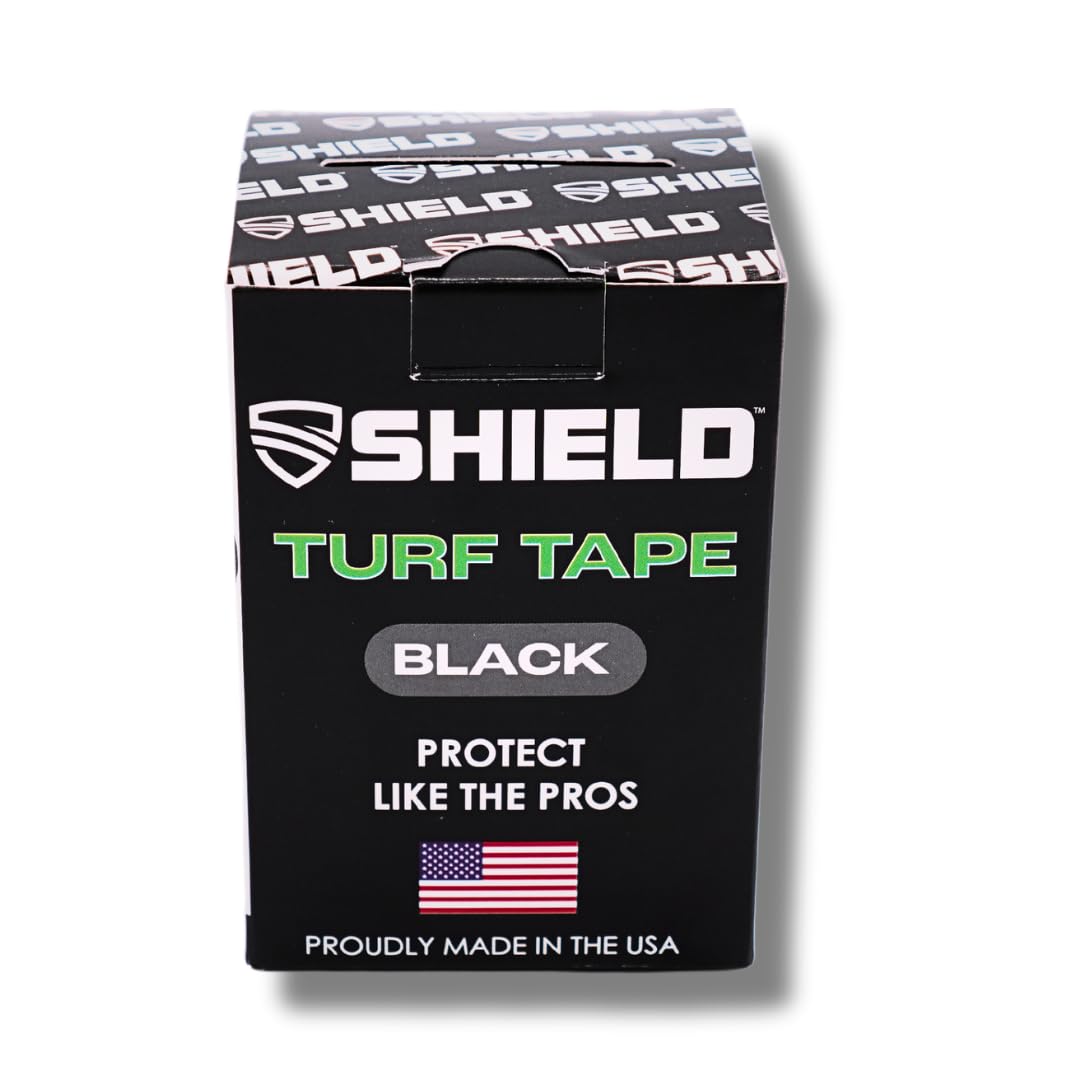 SHIELD Turf Tape Youth | Turf Tape Football Youth - Waterproof, USA Made, 5 Yards, Extra Arm Protection, 4-Way Stretch Flexibility, White