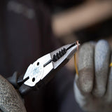 Klein Tools J207-8CR Needle Nose Pliers are All-Purpose Linesman Pliers, Made in USA, Crimping, Looping, Cutting, Stripping, Crimping, Shearing