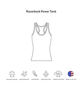 Expert Brand USA-Made Women's Activewear Performance Racerback Power Tank Top