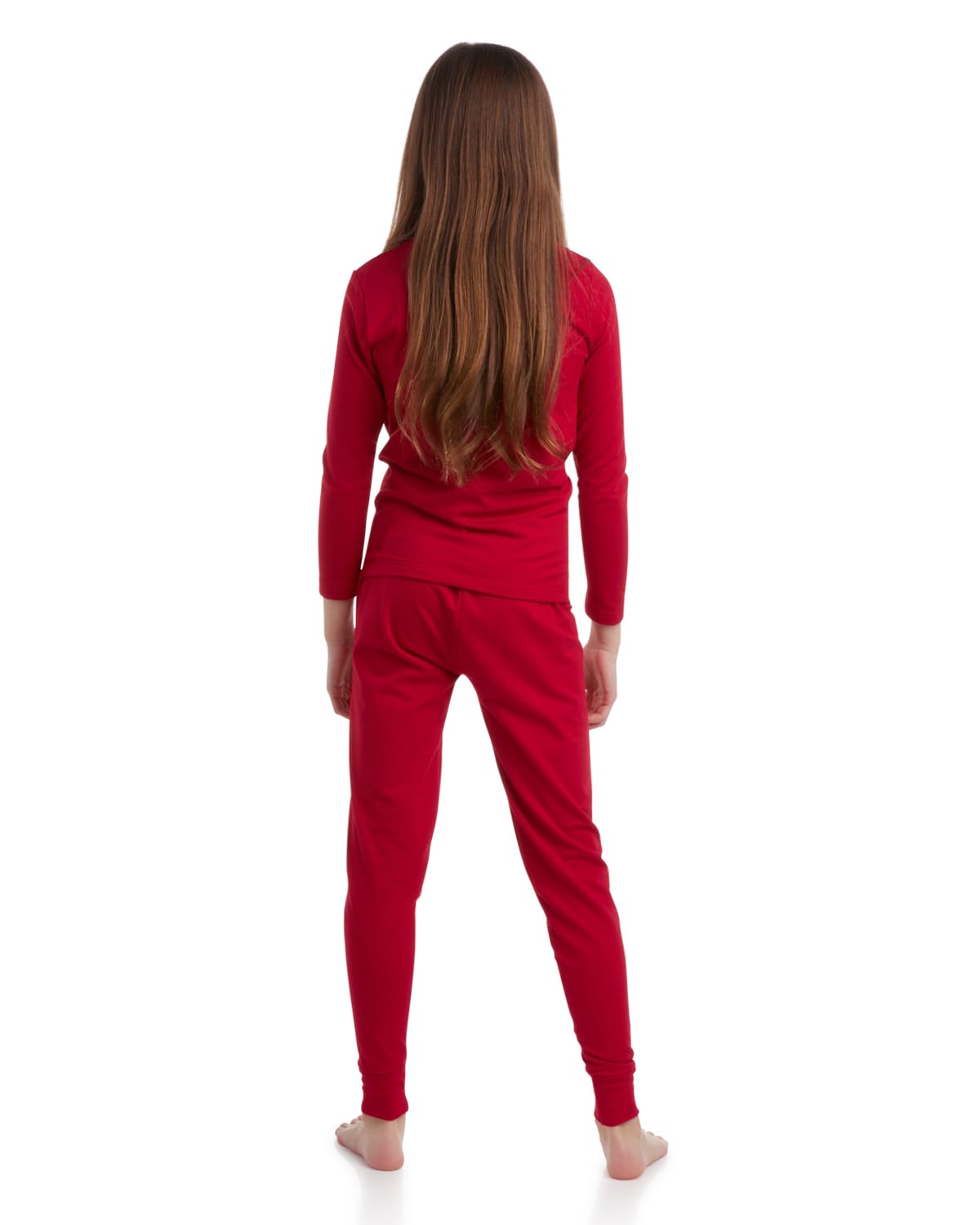 Sweet Hearts Thermal Underwear Set – 2 Piece Fleece Lined Top and Long Johns - Performance Base Layer Set: Made in USA