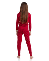 Sweet Hearts Thermal Underwear Set – 2 Piece Fleece Lined Top and Long Johns - Performance Base Layer Set: Made in USA