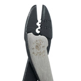 Klein Tools 1006 Cutting / Crimping Tool, Made in USA, Crimps 10 to 22 AWG Solderless Terminals and Connectors, with Wire Cutter in Tapered Nose
