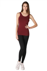 NIKIBIKI Women Seamless Basic Jersey Tank Top, Made in U.S.A, One Size