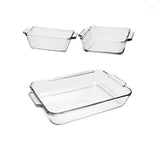 Anchor Hocking Glass Baking Dishes for Oven, 2 Piece Set (2 Qt & 3 Qt Glass Casserole Dishes)