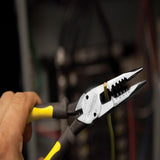 Klein Tools J207-8CR Needle Nose Pliers are All-Purpose Linesman Pliers, Made in USA, Crimping, Looping, Cutting, Stripping, Crimping, Shearing