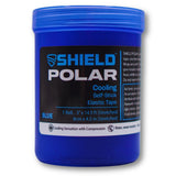 SHIELD Polar | Cooling Compress Bandage Wrap, Instant Cold Compression, Athletic Tape for Muscle Pain and Swelling, No Refrigeration Needed, Blue