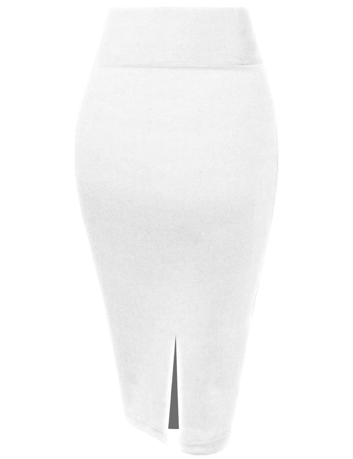 Hybrid & Company Womens Pencil Skirt Premium Nylon Ponte Stretch Office Made in The USA Below Knee