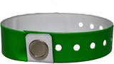 Reusable Vinyl Wristbands - 20 Red, 20 Yellow, 20 Green