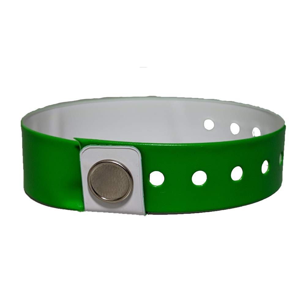 Reusable Vinyl Wristbands - Green