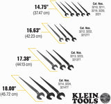 Klein Tools 3212 Spud Wrench 3/4-Inch Bolt for Heavy Nut, Made in USA