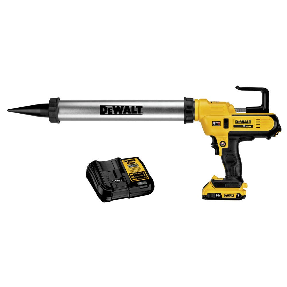 DEWALT 20V MAX* Cordless Caulking Gun, Sausage Pack, 300-600ml, Tool Only (DCE580B)