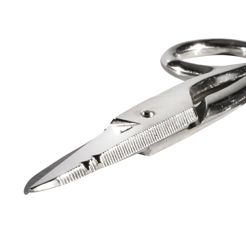 Klein Tools 2100-8 Scissors, Made in USA, Electrician Free Fall Snips, Stainless Steel Cut 19 and 23 AWG Electrical Communication Wire, Cable and Cordage