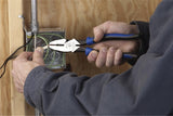 Klein Tools J2000-9NECRTP Side Cutter Linemans Pliers with Tape Pulling and Wire Crimping, High Leverage, 9-Inch