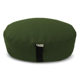 Bean's ZAFU - Meditation Floor Cushion - Round Earth Cotton Zen Yoga Pillow - Tibetan Style for Mindful Kneeling Prayer Seat - Made in USA - US Organic Buckwheat Hulls - Comfort Calm Contemplate