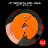 Micro Gainz Dumbbell Fractional 1.25lb Weight Plate, Ideal for Micro Loading, (Choose Color) 2 Piece Fractional Weight Plates, Designed for Dumbbell Training, Made In USA
