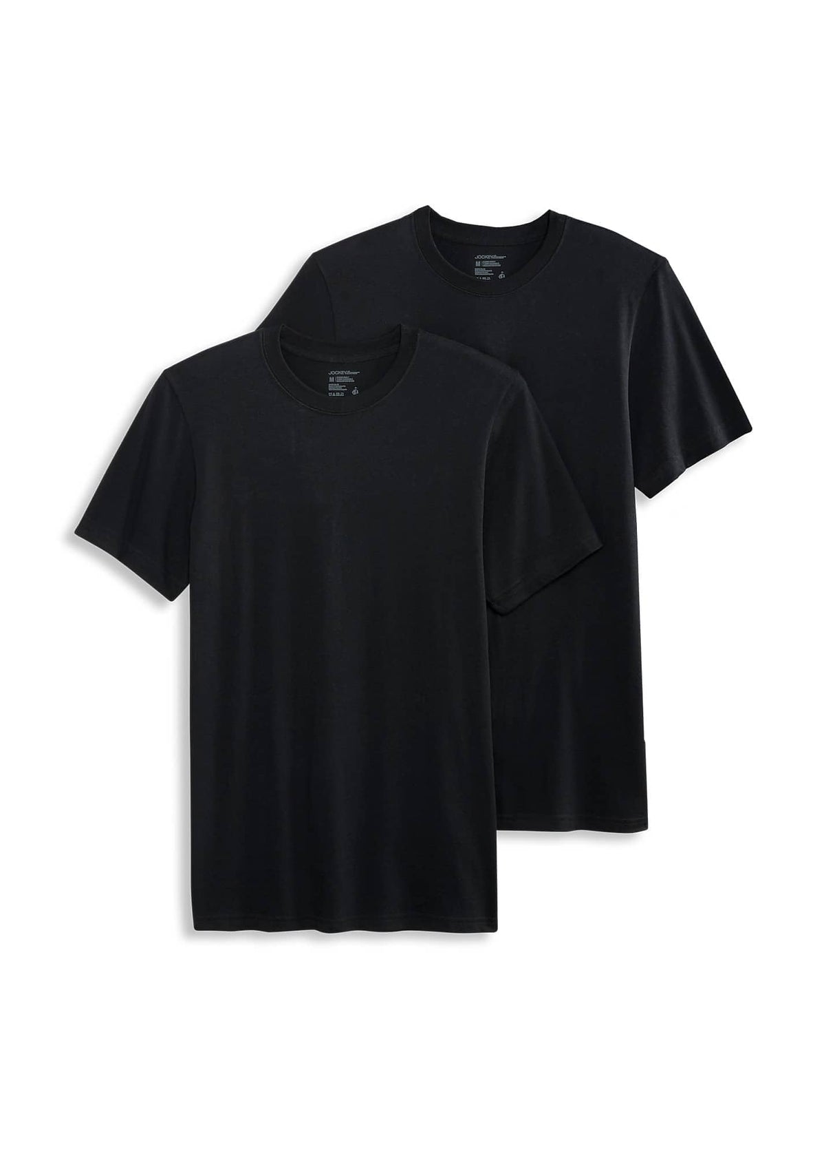 Jockey Men's Undershirt Made in America 100% Cotton Crew Neck T-Shirt - 2 Pack