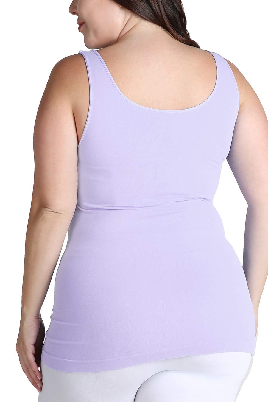 NIKIBIKI Women Seamless Premium Classic Tank Top, Made in U.S.A, Plus Size