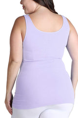 NIKIBIKI Women Seamless Premium Classic Tank Top, Made in U.S.A, Plus Size