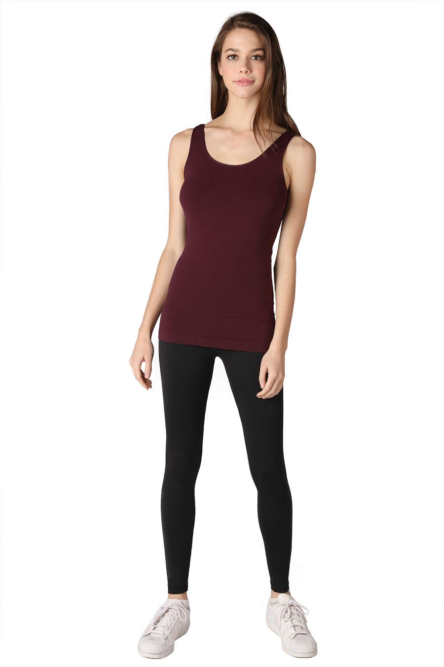 NIKIBIKI Women Seamless Basic Jersey Tank Top, Made in U.S.A, One Size