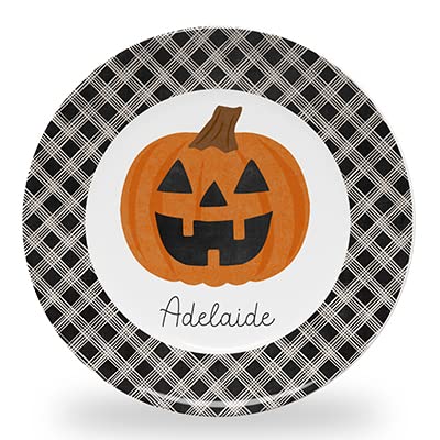 Tiny Expressions - Personalized Holiday Plates for Kids with Customized Name | BPA Free | Dishwasher Safe | Made in the USA (Christmas Plate)
