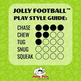 Jolly Dog Football 8-Green Apple, (Model: JF08 GR), for All Breed Sizes