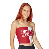 Lojobands Women's Tailgate Outfit College Two Tone Color Block Tube Top Made in USA One Size Fits Most