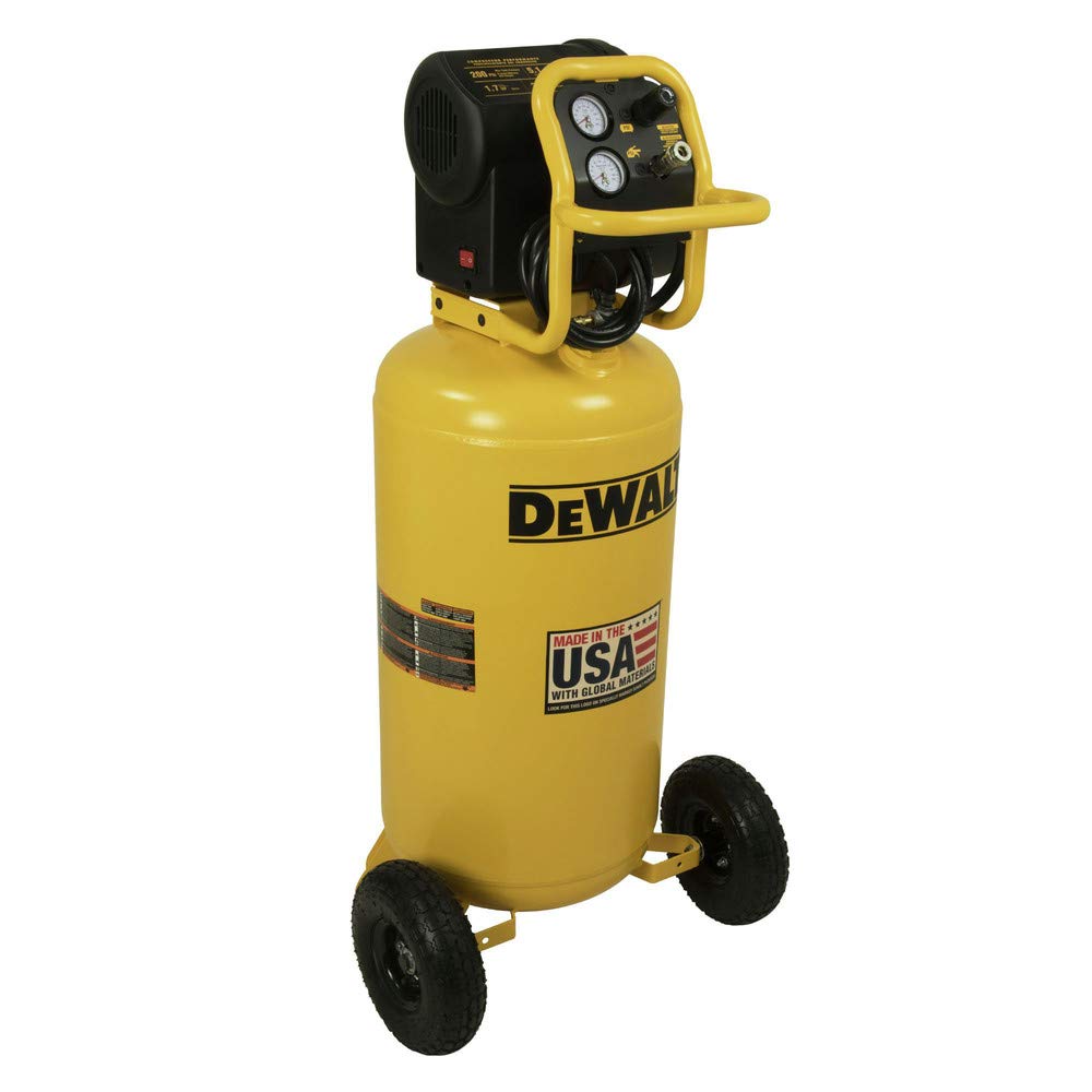 Dewalt DXCM271 1.7 HP 27 Gallon Oil-Free Vertical Air Compressor