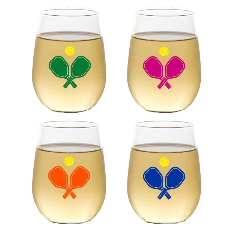 Set of 4 Shatterproof CUSTOM 16 oz Plastic Wine Glasses MADE in the USA (CHRISTMAS NUTCRAKERS)