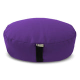 Bean's ZAFU - Meditation Floor Cushion - Round Earth Cotton Zen Yoga Pillow - Tibetan Style for Mindful Kneeling Prayer Seat - Made in USA - US Organic Buckwheat Hulls - Comfort Calm Contemplate