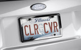 WeatherTech ClearCover License Plate Cover and Frame, Baby Blue