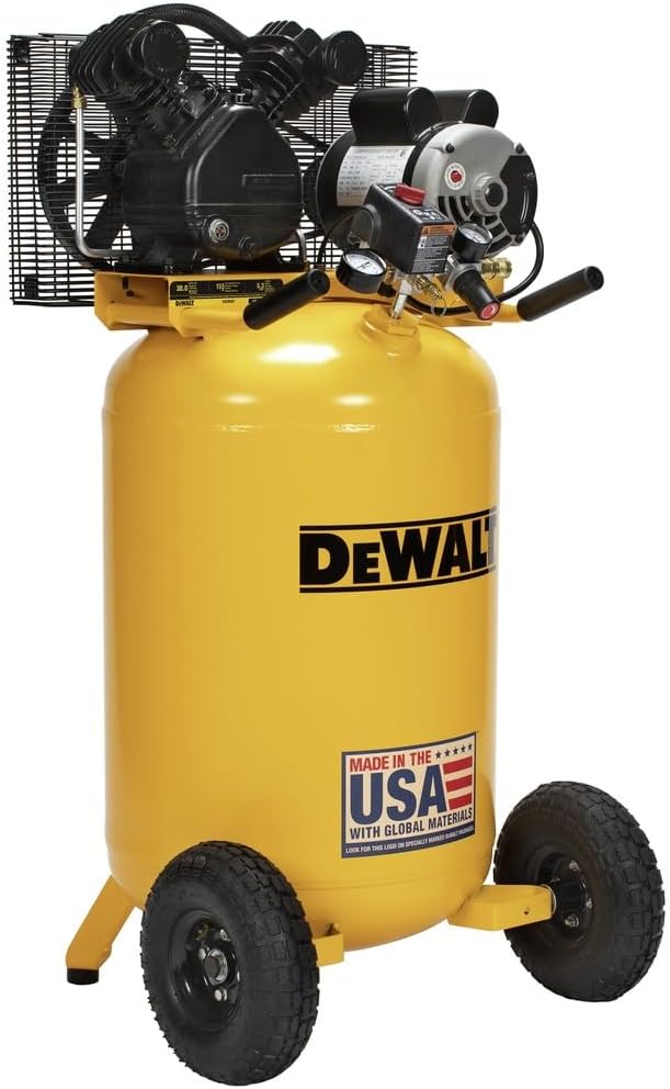 Dewalt DXCM301 1.6 HP 30 Gallon 155 Max PSI 6.2 SCFM @ 40 PSI 5.3 SCFM @ 90 PSI Single-Stage Oil-Lube Electric Portable Vertical Air Compressor