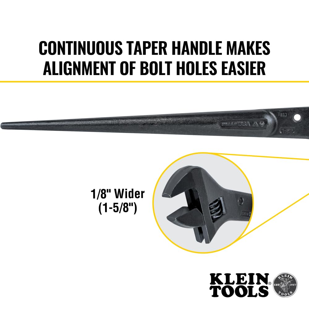 Klein Tools 3246 Round 7/8-Inch x 36-Inch Connecting Bar, Made in USA, Sleever Bar for Aligning, Prying and Chiseling