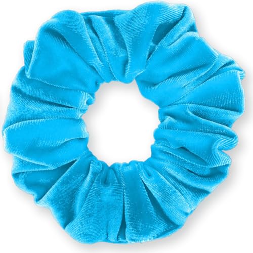 Velvet Scrunchies 3-Pack Gift Set Premium Plush Ponytail Holder Made in the USA Burgundy Forest Black