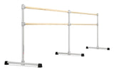 VITA Barre Portable Freestanding Double Ballet Barre, Extreme, Wood | Fixed Height, Made in USA, Home or Gym Exercise Equipment for Kids & Adults | Dance, Fitness, Pilates