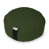 Bean's ZAFU - Meditation Floor Cushion - Round Earth Cotton Zen Yoga Pillow - Tibetan Style for Mindful Kneeling Prayer Seat - Made in USA - US Organic Buckwheat Hulls - Comfort Calm Contemplate