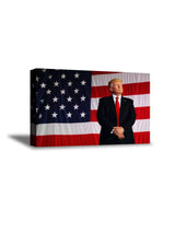 Awkward Styles Donald Trump Canvas Art Poster American Flag Trump Portrait Decor USA Gifts President Art Iconic Style 24" x 36" NO FRAME