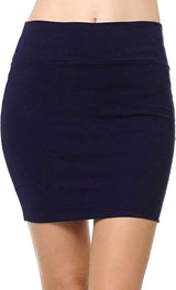 Sweet Hearts Mini Pencil Skirt for Women- Above Knee Basic Basic Bodycon Skirt Made in USA