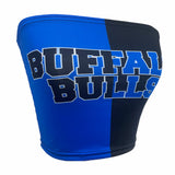 Lojobands Women's Tailgate Outfit College Two Tone Color Block Tube Top Made in USA One Size Fits Most