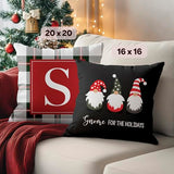 Fabric Textile Products Custom Pillow - USA Made - Christmas Throw Pillows - Personalized Pillows - Christmas Pillow - Personalized Gift - Grandparent & Couples Gifts - Holiday Decor (16"x16")