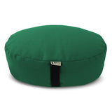 Bean's ZAFU - Meditation Floor Cushion - Round Earth Cotton Zen Yoga Pillow - Tibetan Style for Mindful Kneeling Prayer Seat - Made in USA - US Organic Buckwheat Hulls - Comfort Calm Contemplate