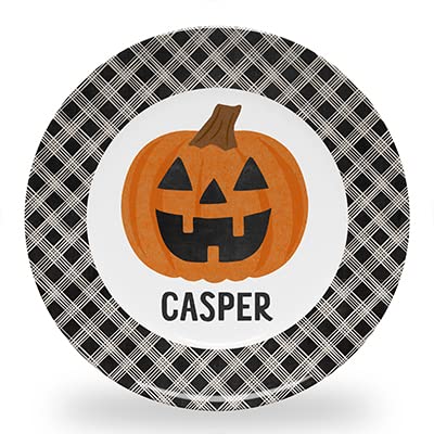 Tiny Expressions - Personalized Holiday Plates for Kids with Customized Name | BPA Free | Dishwasher Safe | Made in the USA (Christmas Plate)
