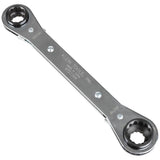 Klein Tools KT223X4 Lineman's Ratcheting 4-In-1 Box Wrench, Made in USA, 1/2-, 9/16-, 5/8-, and 3/4-Inch Sockets