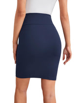 Sweet Hearts Mini Pencil Skirt for Women- Above Knee Silky Basic Bodycon Skirt Made in USA