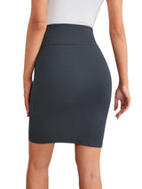 Sweet Hearts Mini Pencil Skirt for Women- Above Knee Silky Basic Bodycon Skirt Made in USA