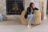 Chill Sack Bean Bag Chair: Giant 4' Memory Foam Furniture Bean Bag - Big Sofa with Soft Micro Fiber Cover - Black